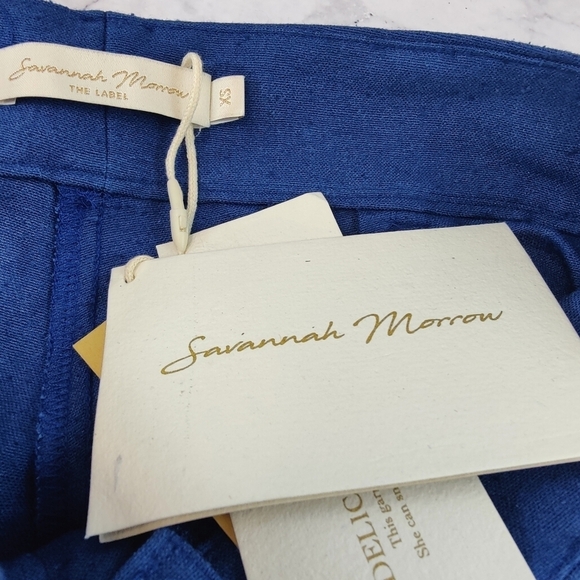 Savannah Morrow Jada Pants Midnight 100% Peace Silk XS NWT $420 - Picture 8 of 15